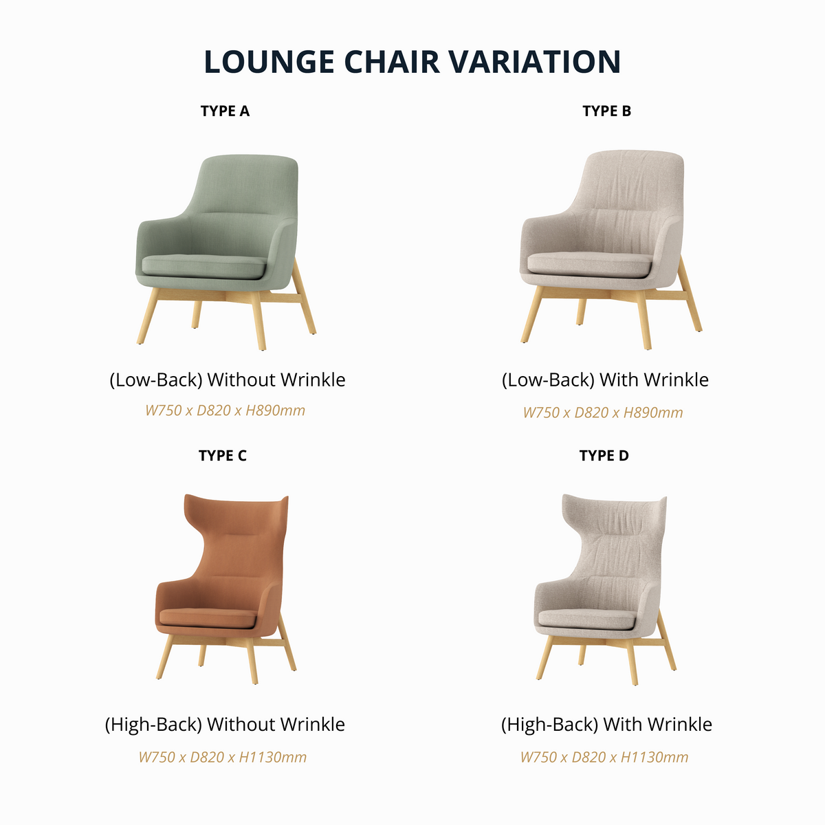 Cetacean - Lounge Chair III (Wooden Base)