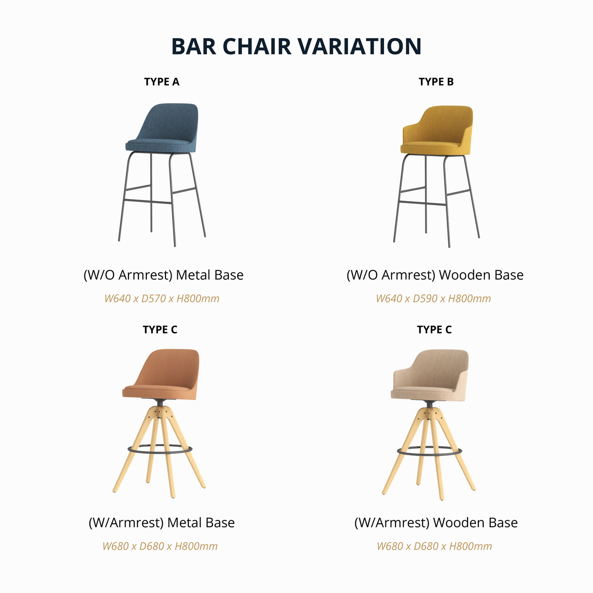 Dolphin - Bar Chair