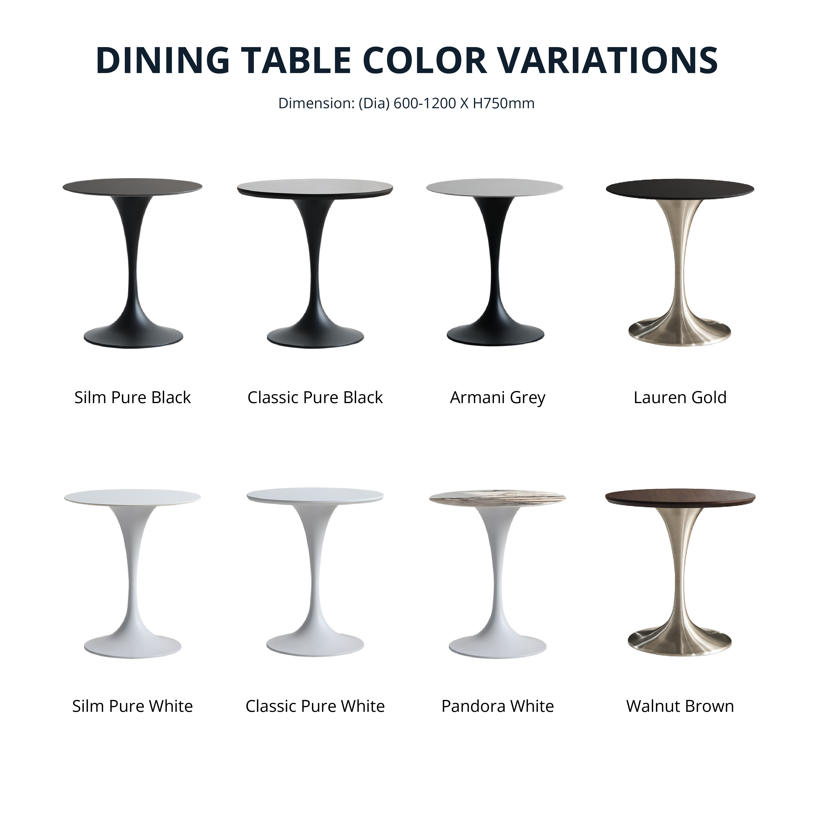 DRIP - Dining Table (Dia600-1200mm)