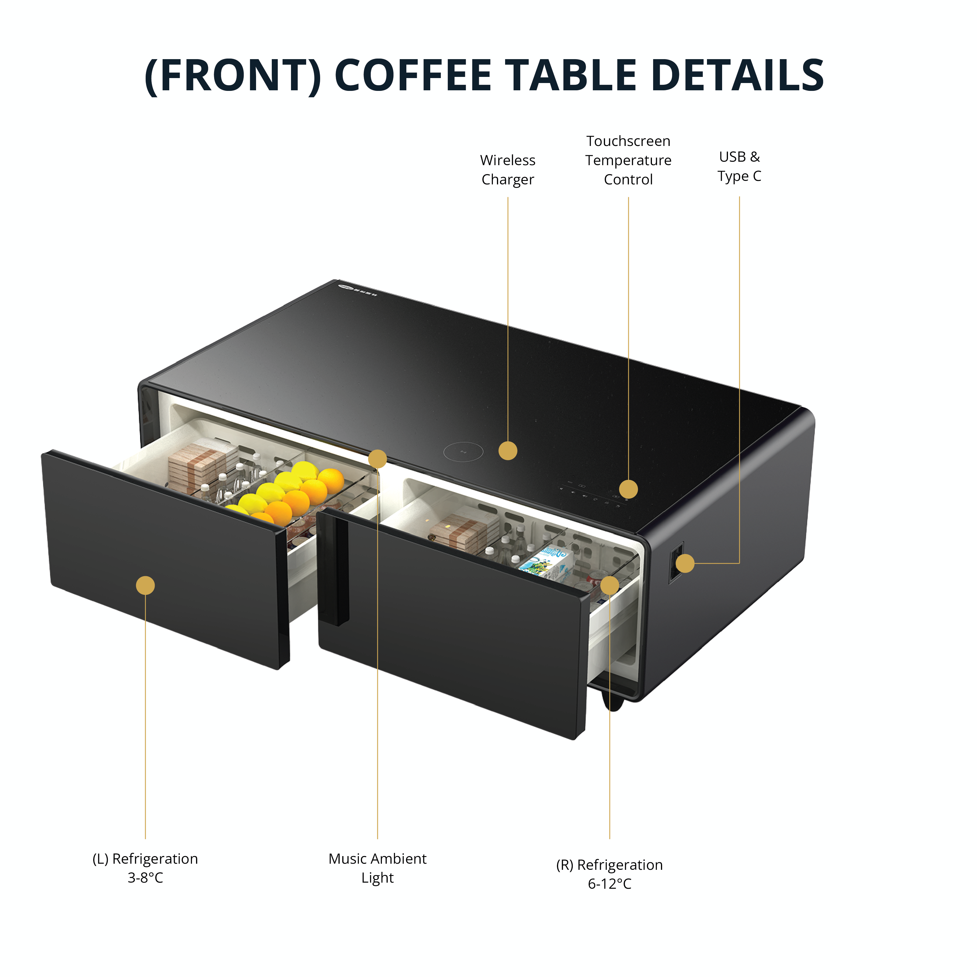 Frost - Built-in Fridge Coffee Table
