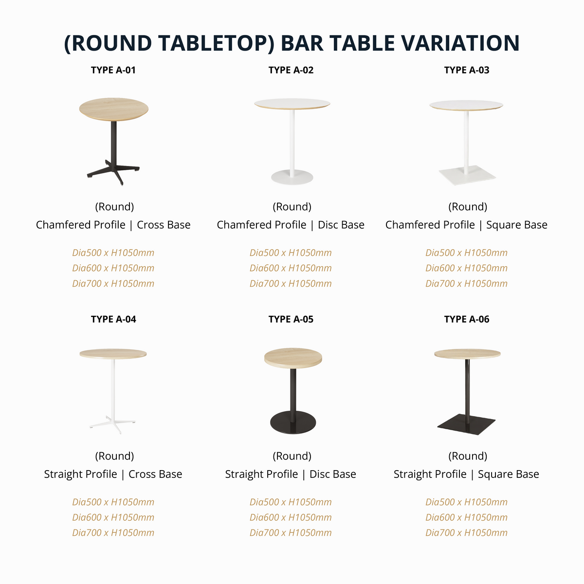 LOLLI - Round/Square Bar Table