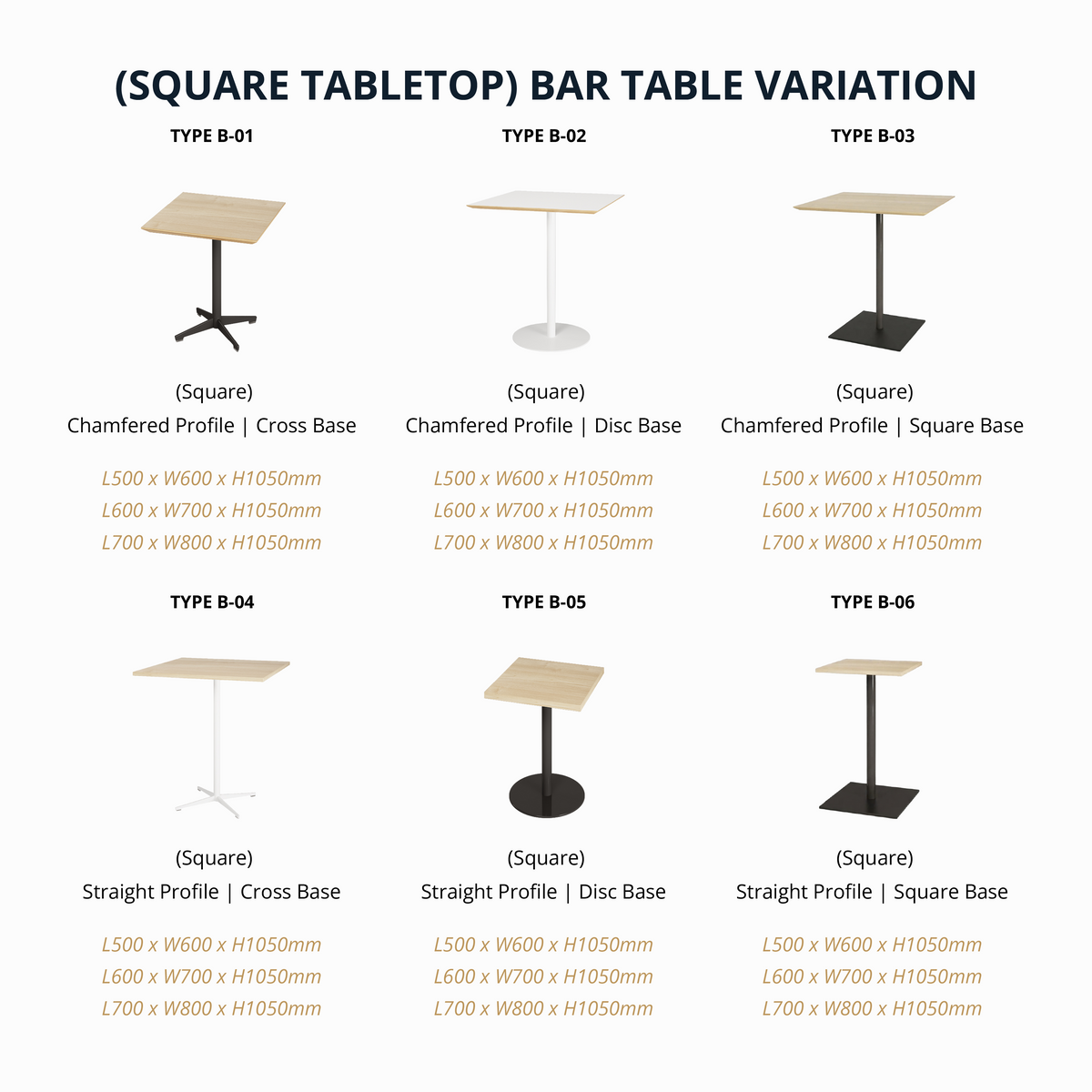LOLLI - Round/Square Bar Table