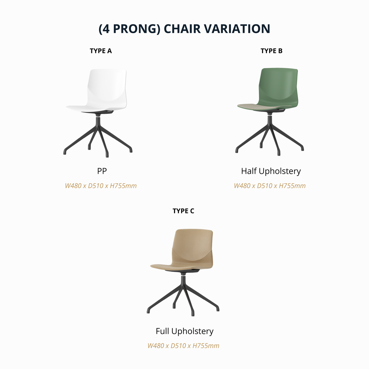 Moon - Office Chair II W/O Armrest