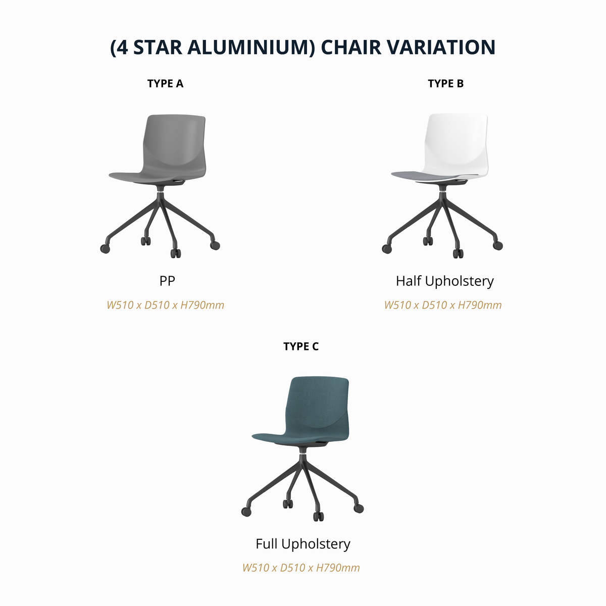 Moon - Office Chair II W/O Armrest