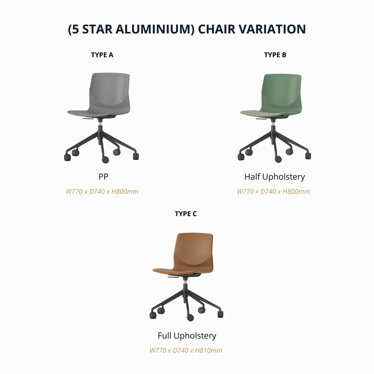 Moon - Office Chair II W/O Armrest
