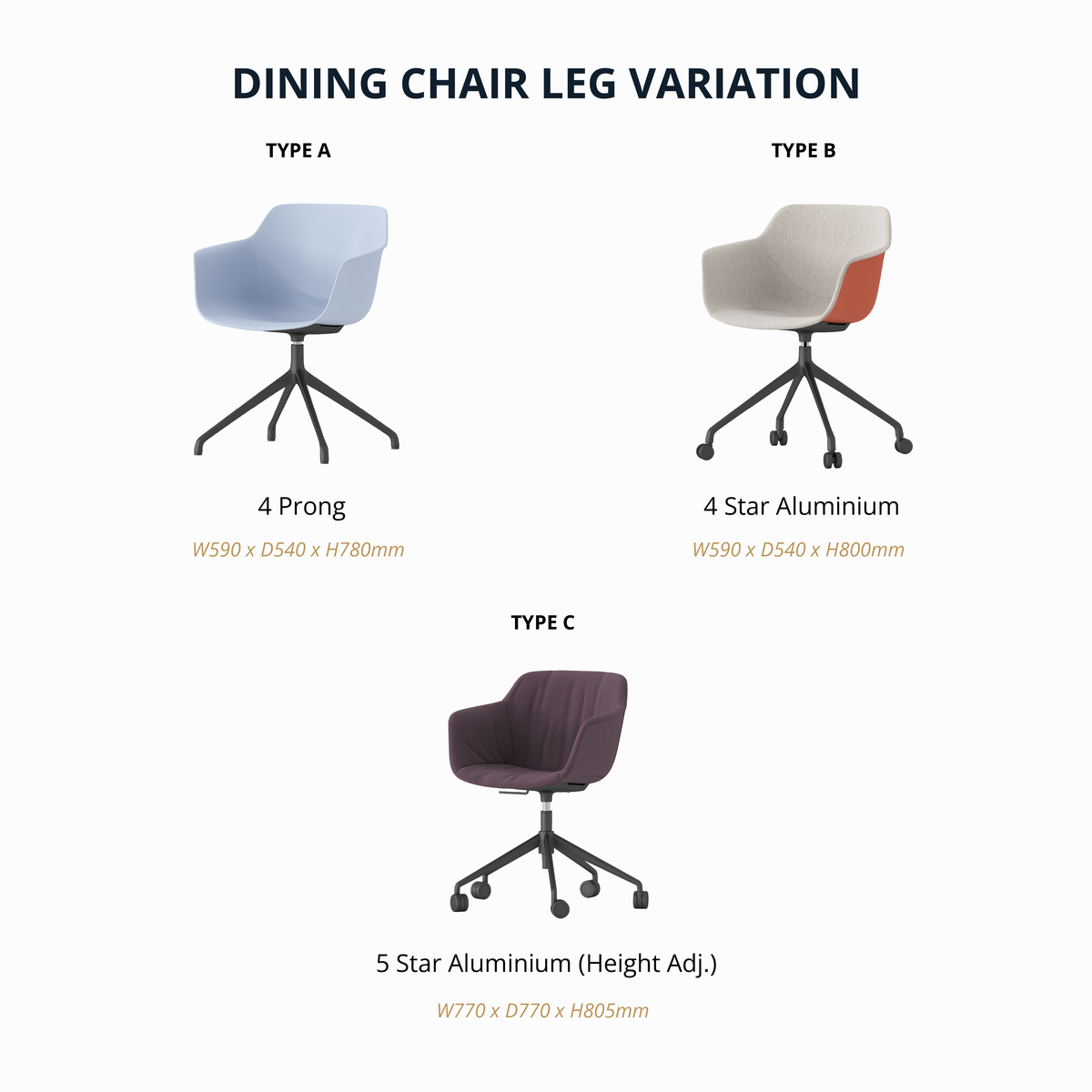 Moon - Office Chair with Armrest