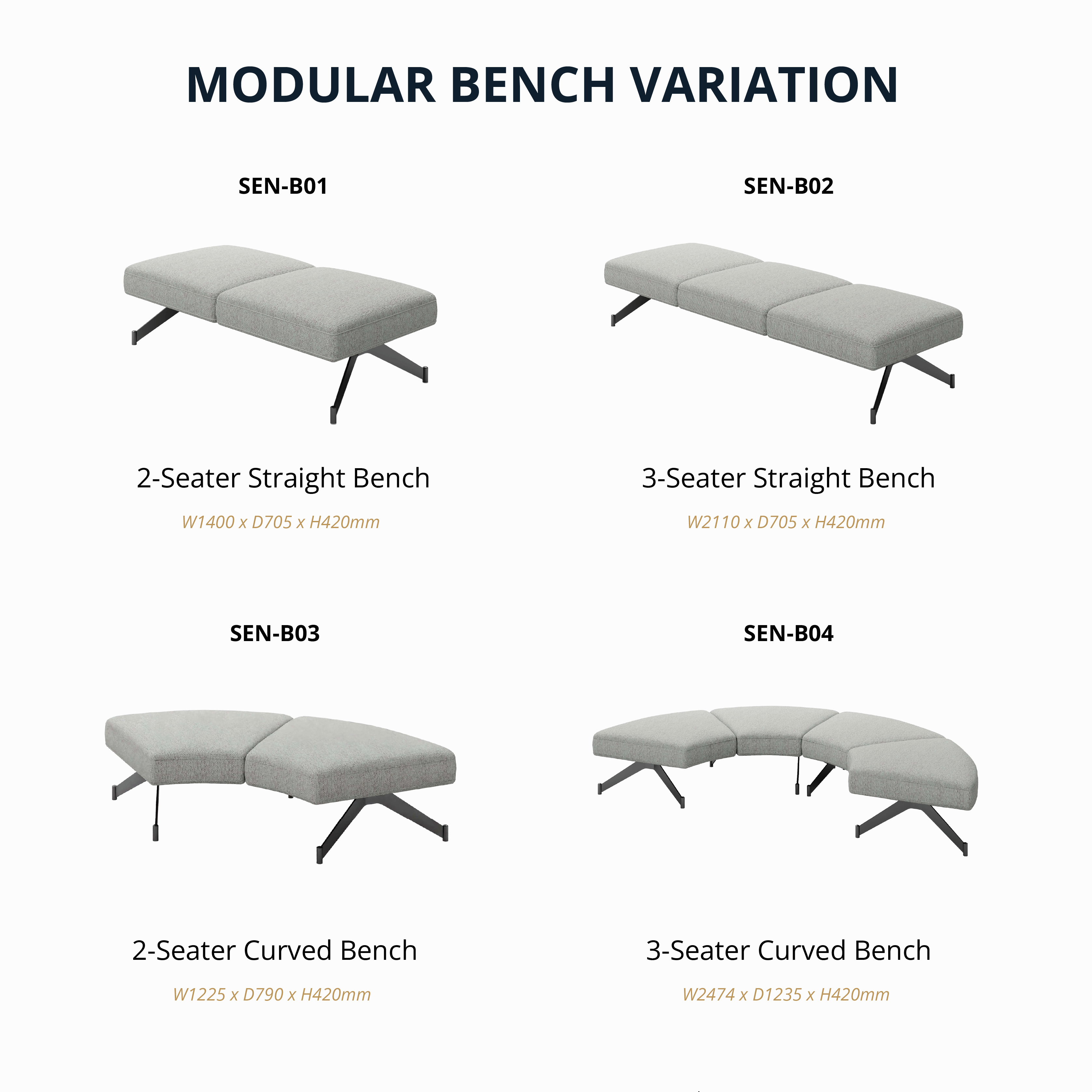 Senna - Modular Bench/Sofa