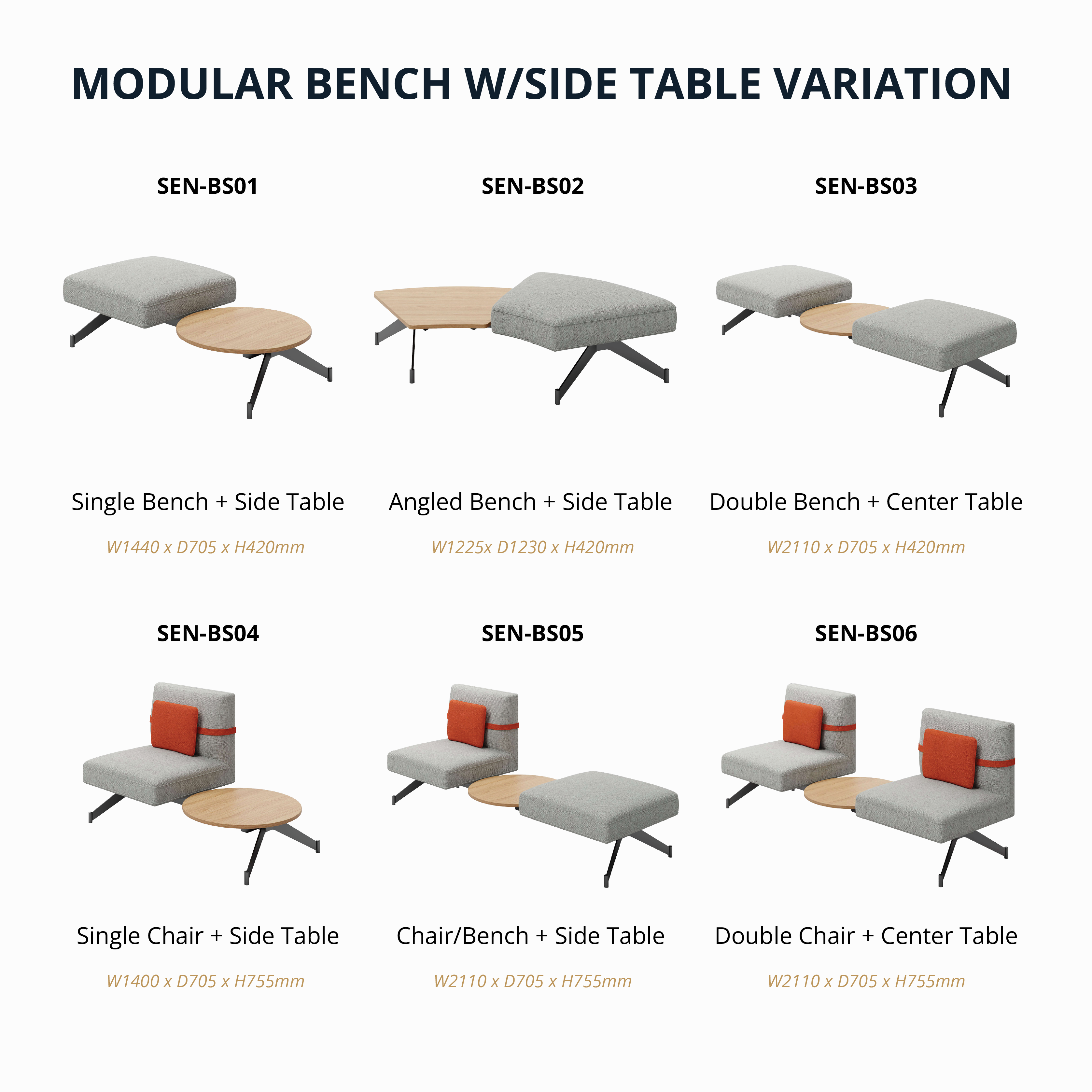 Senna - Modular Bench/Sofa