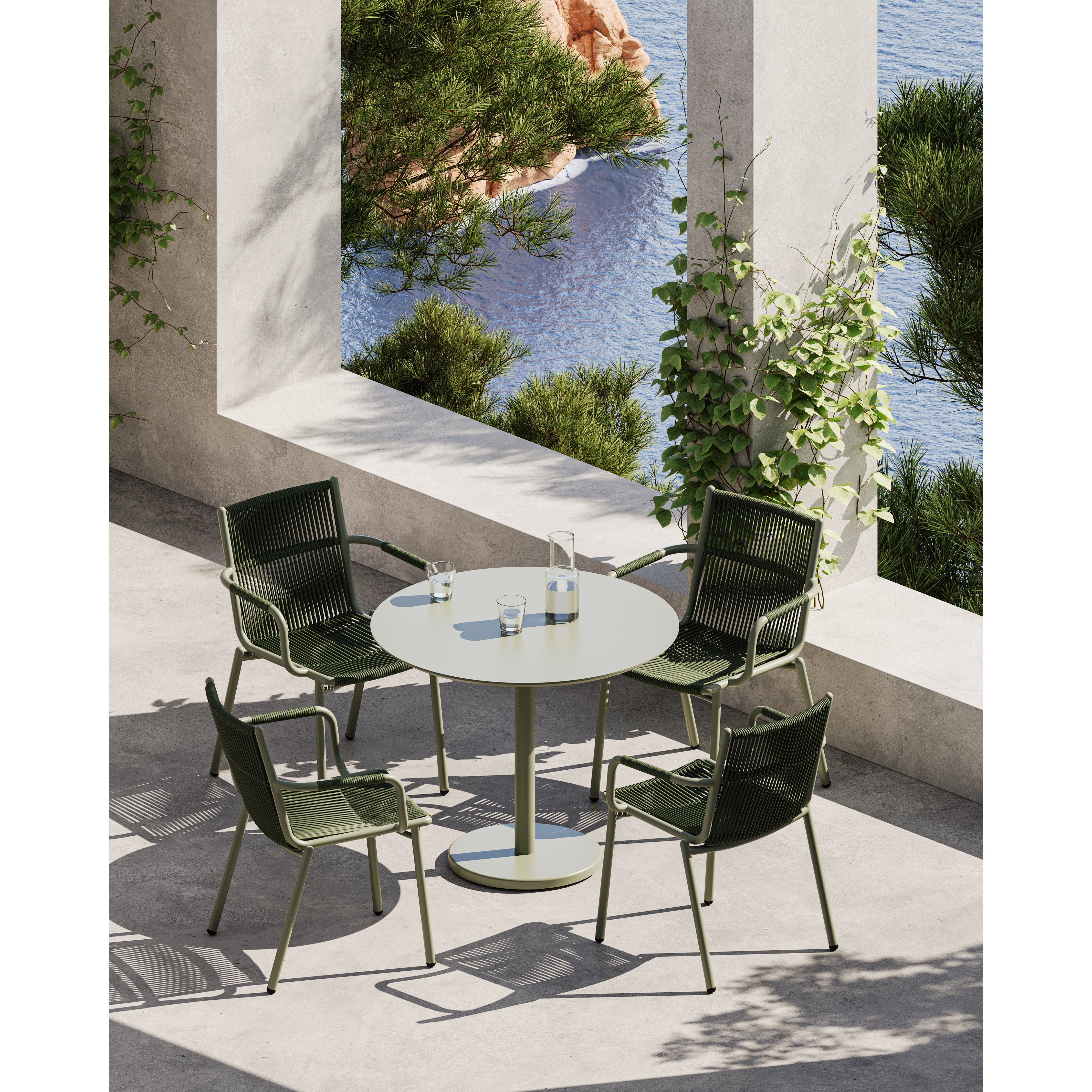 Bergen - Outdoor Round Dining Table