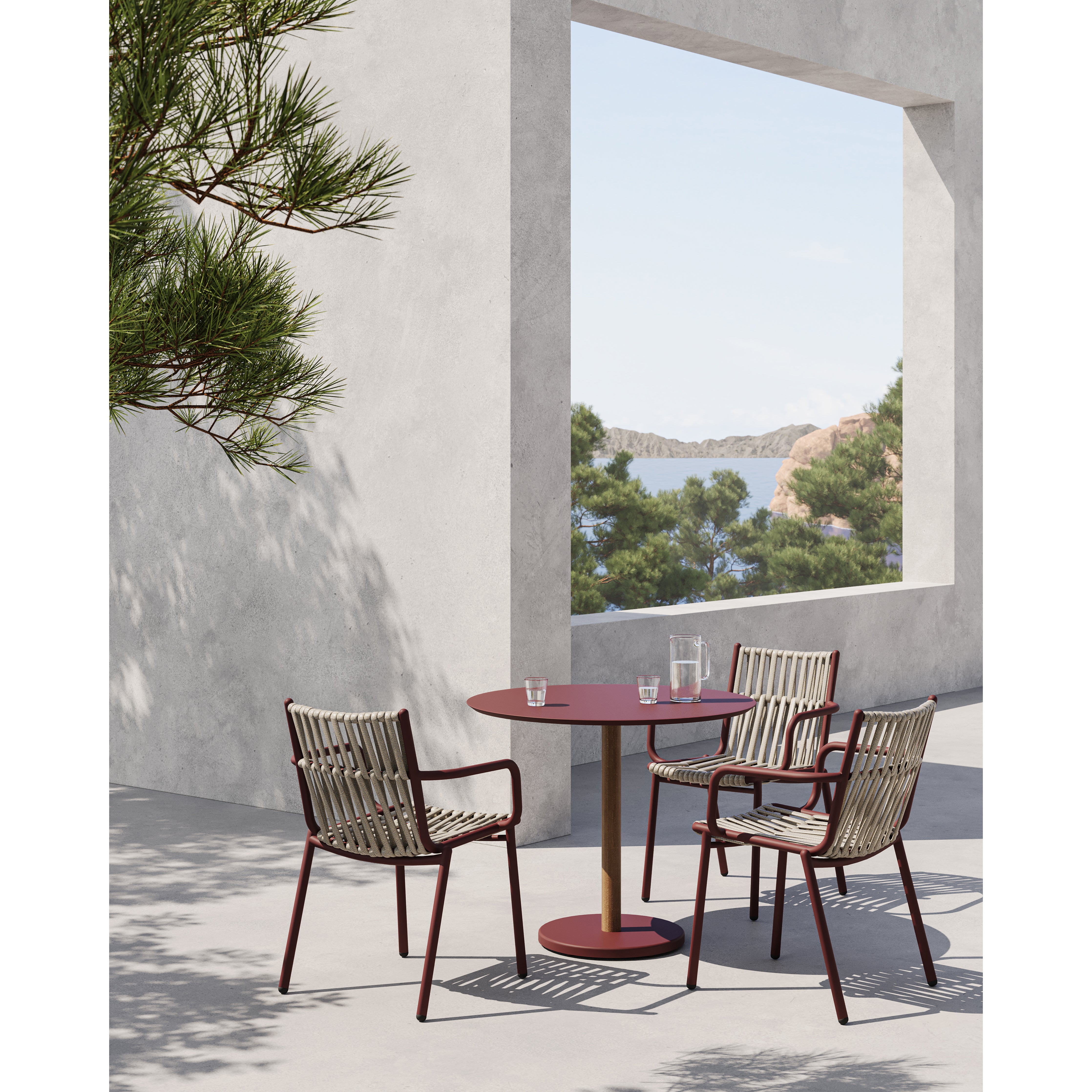 Bergen - Outdoor Round Dining Table