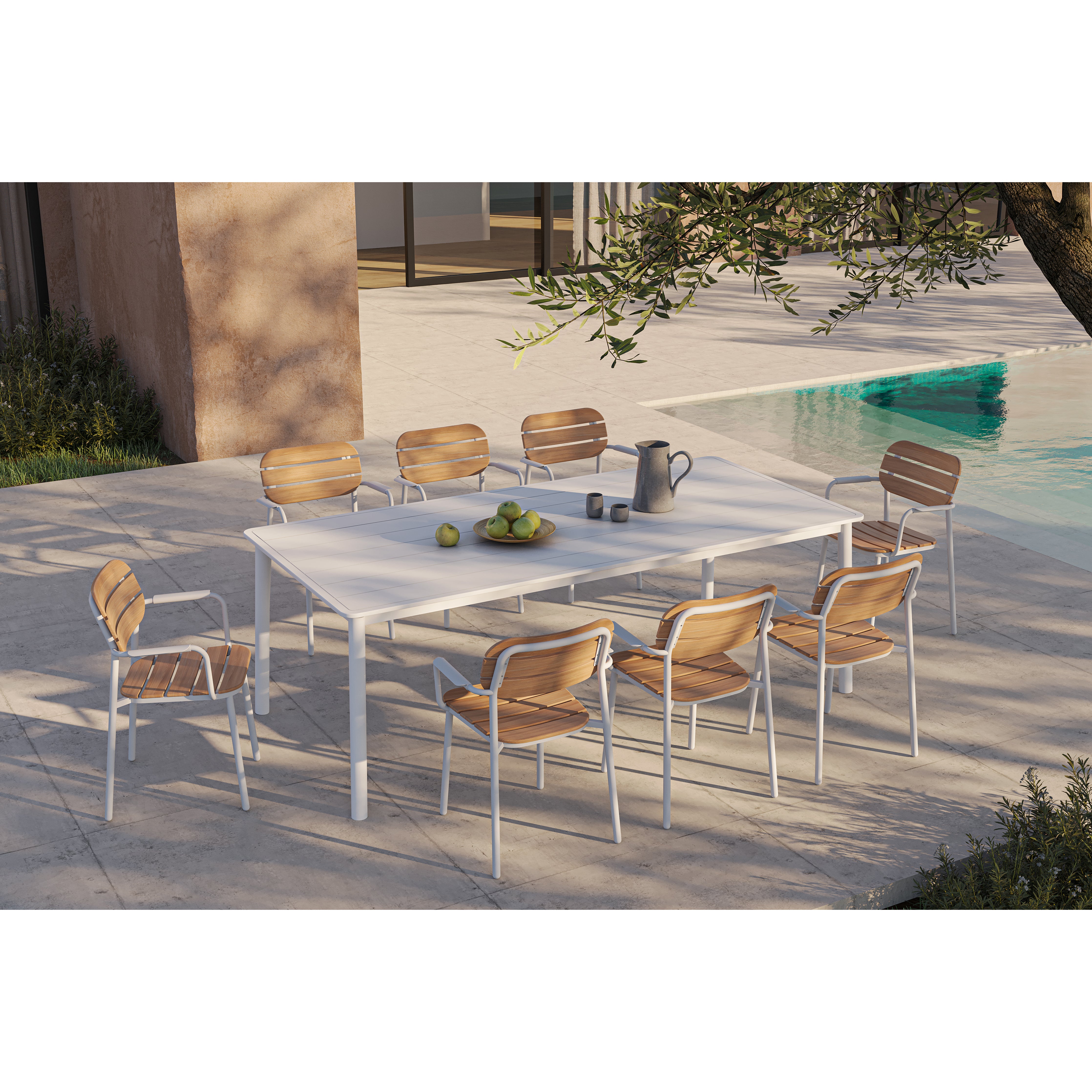 Pipe - Outdoor Rectangular Dining Table