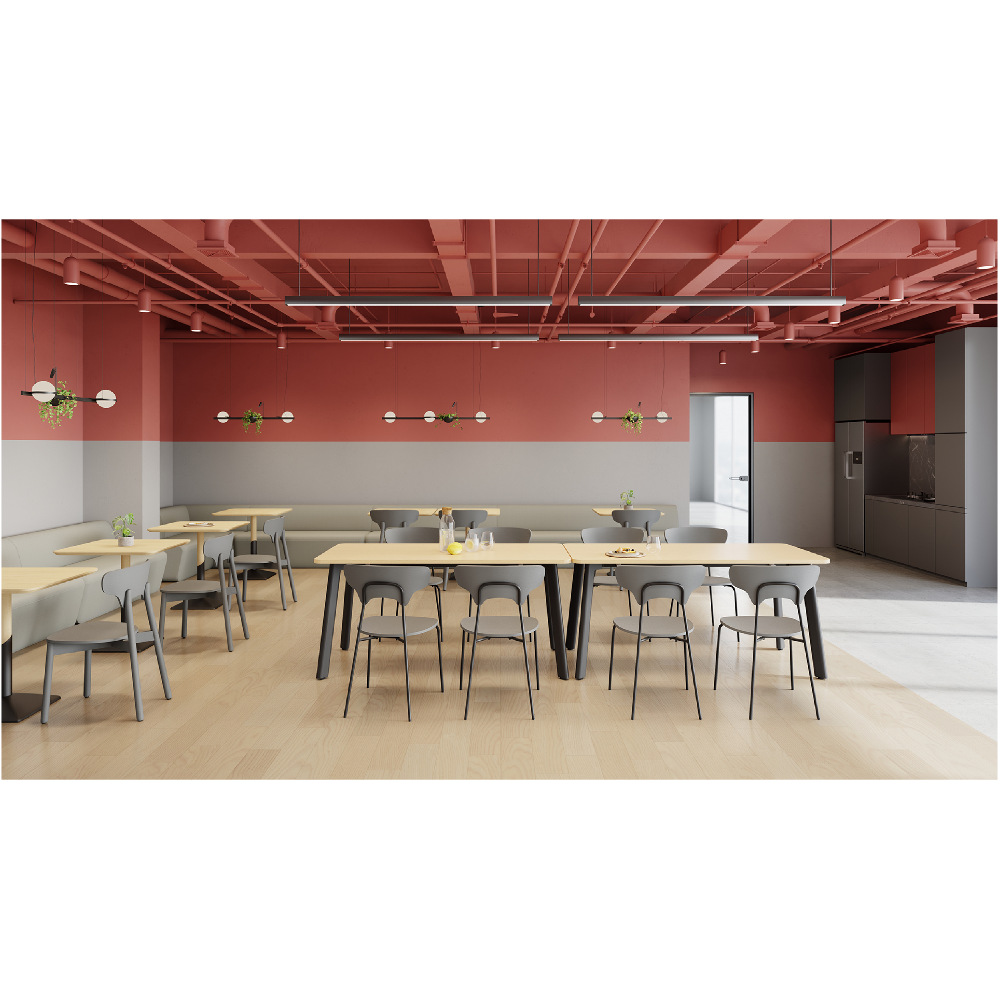 Toothy - Wooden/Steel Base Dining Chair