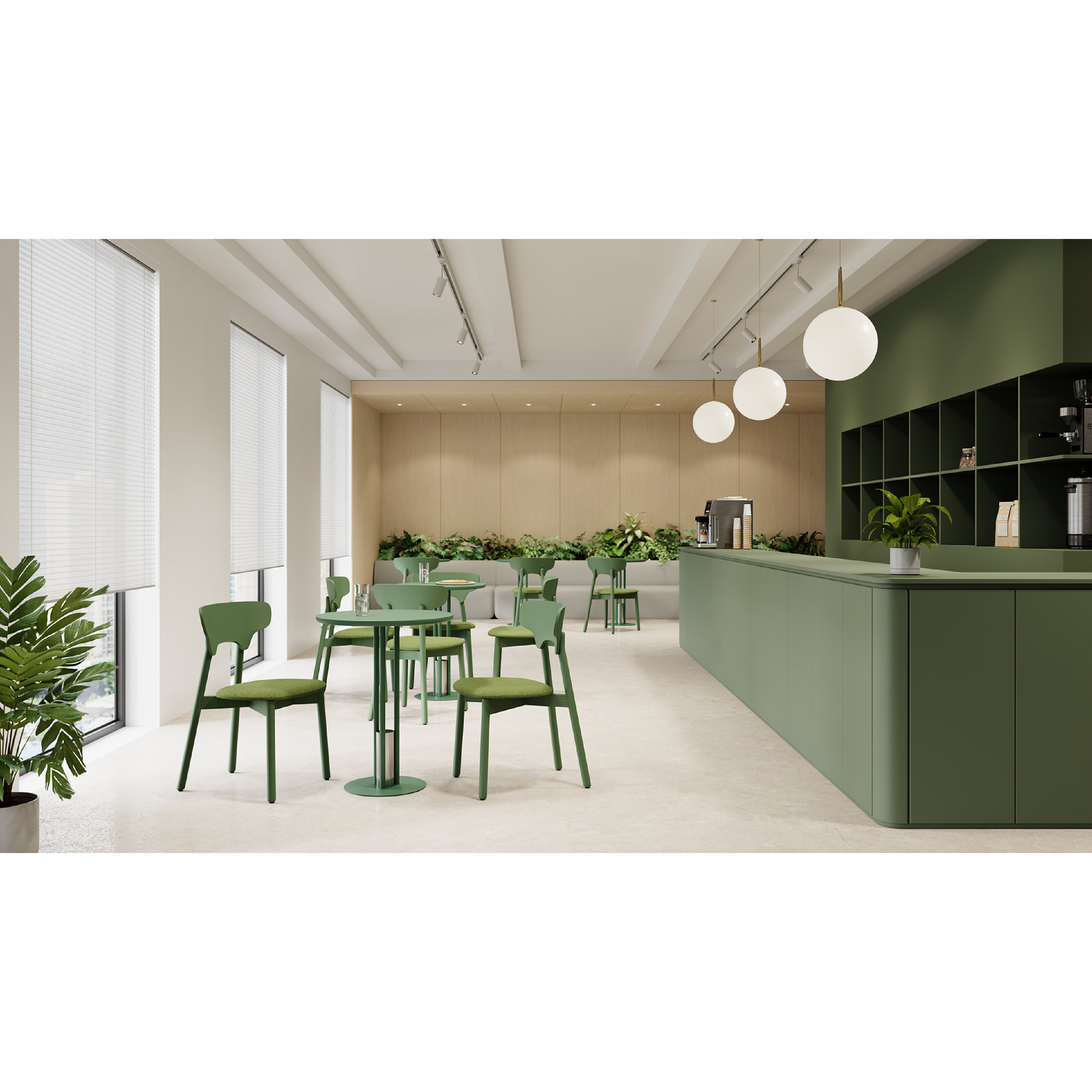 Toothy - Wooden/Steel Base Dining Chair