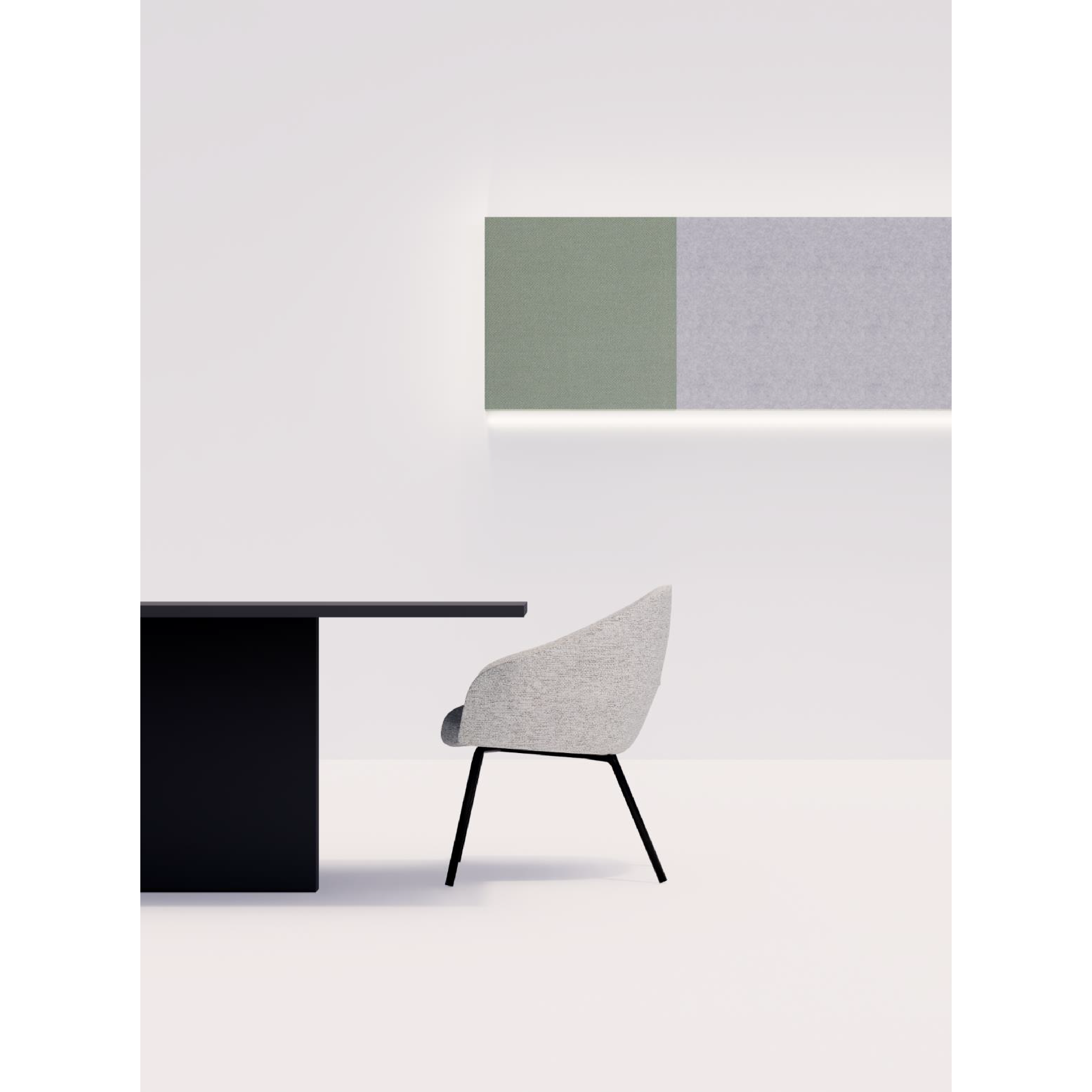 Leaf - Lounge Chair I (Wooden/Metal Leg)