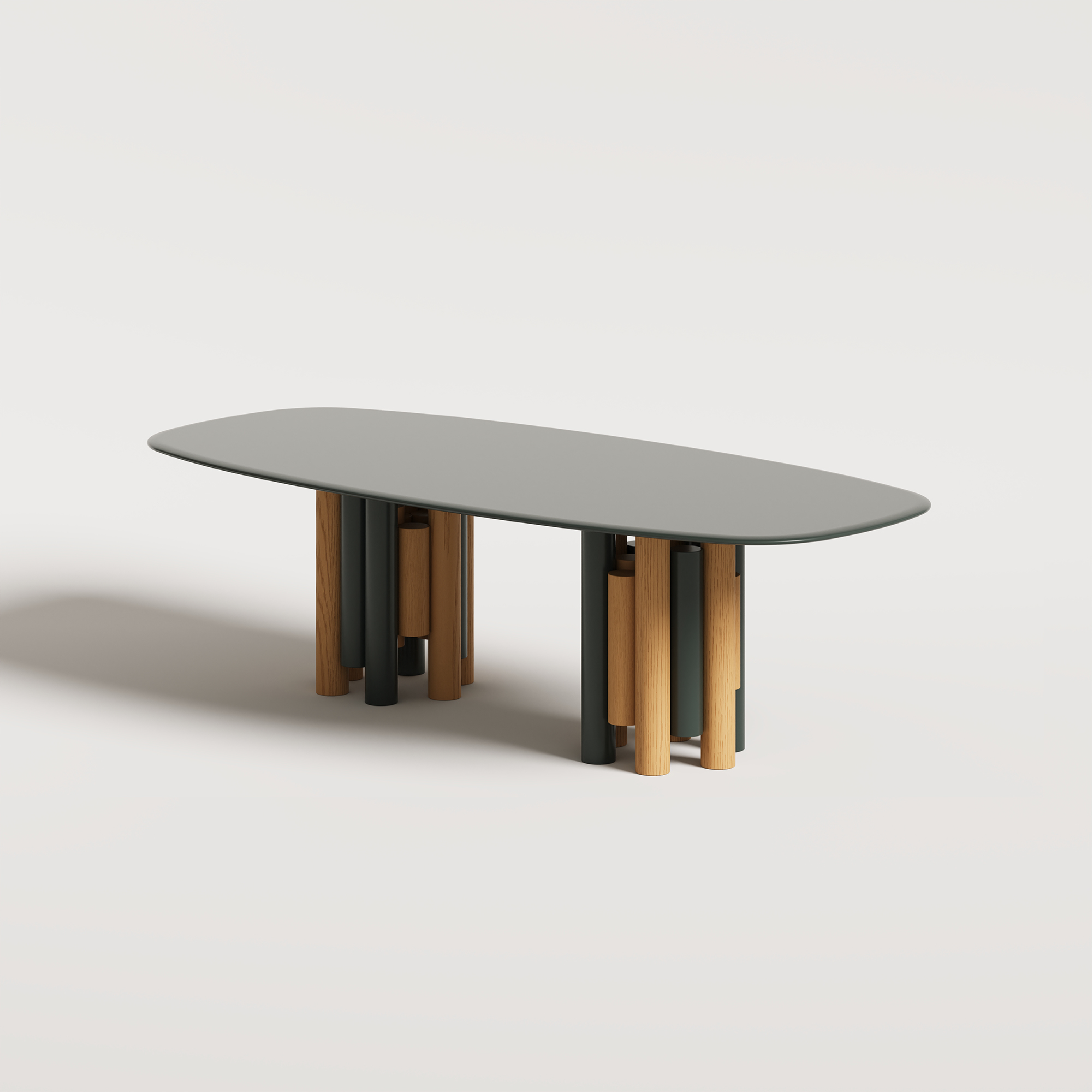 Pillar Bliss - Oval Dining Table