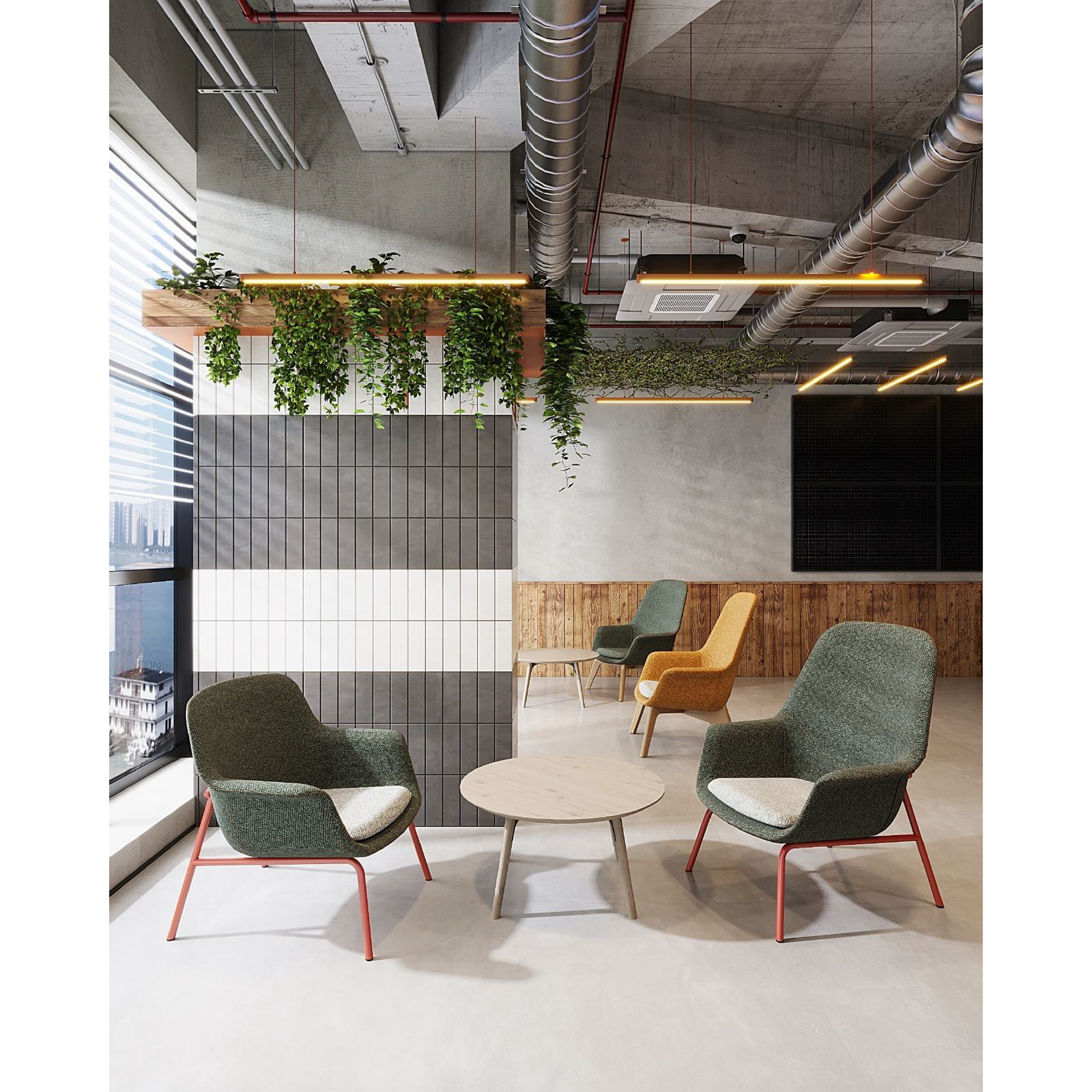 Pi-π - Lounge Chair I (Swivel Leg)