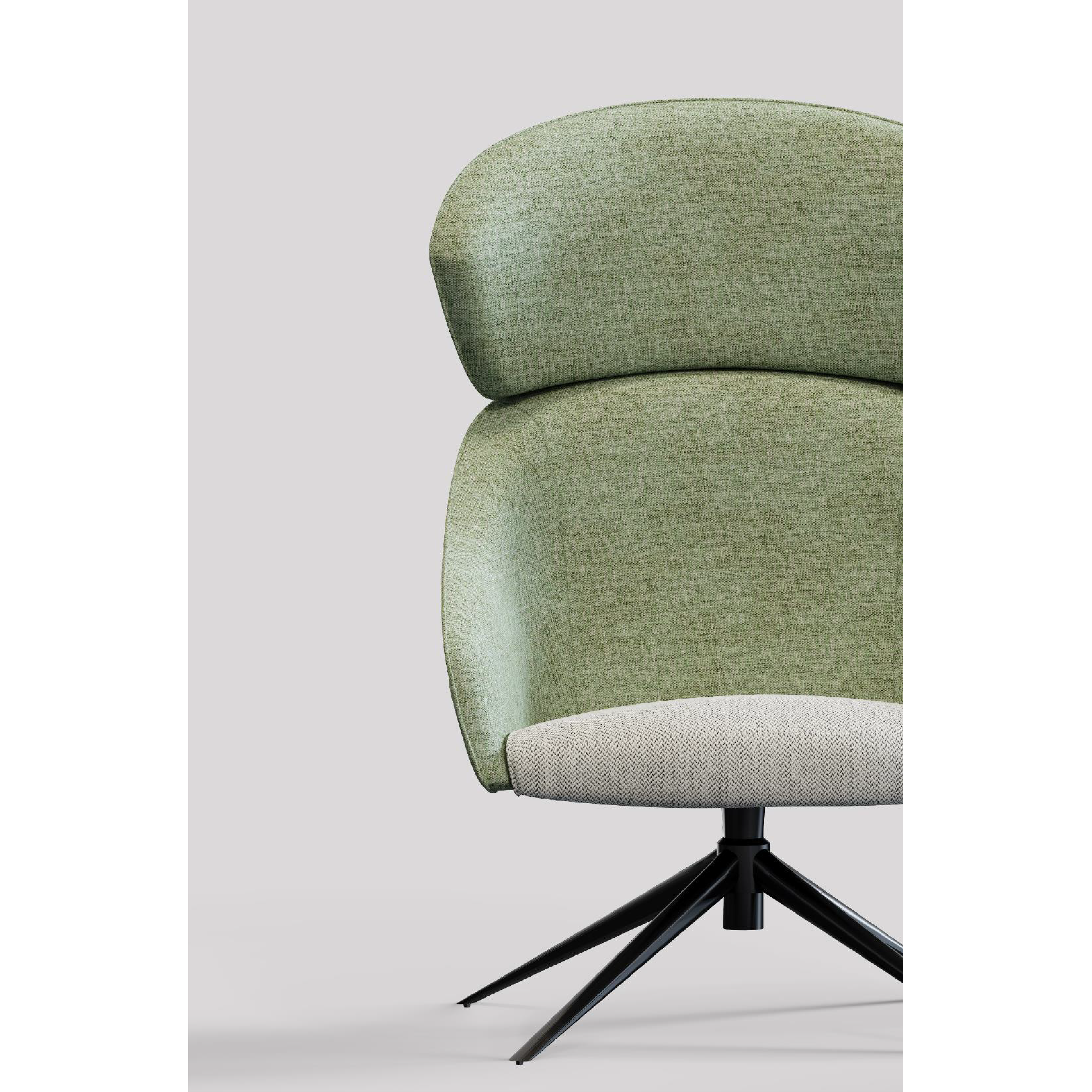Leaf - Lounge Chair I (Wooden/Metal Leg)