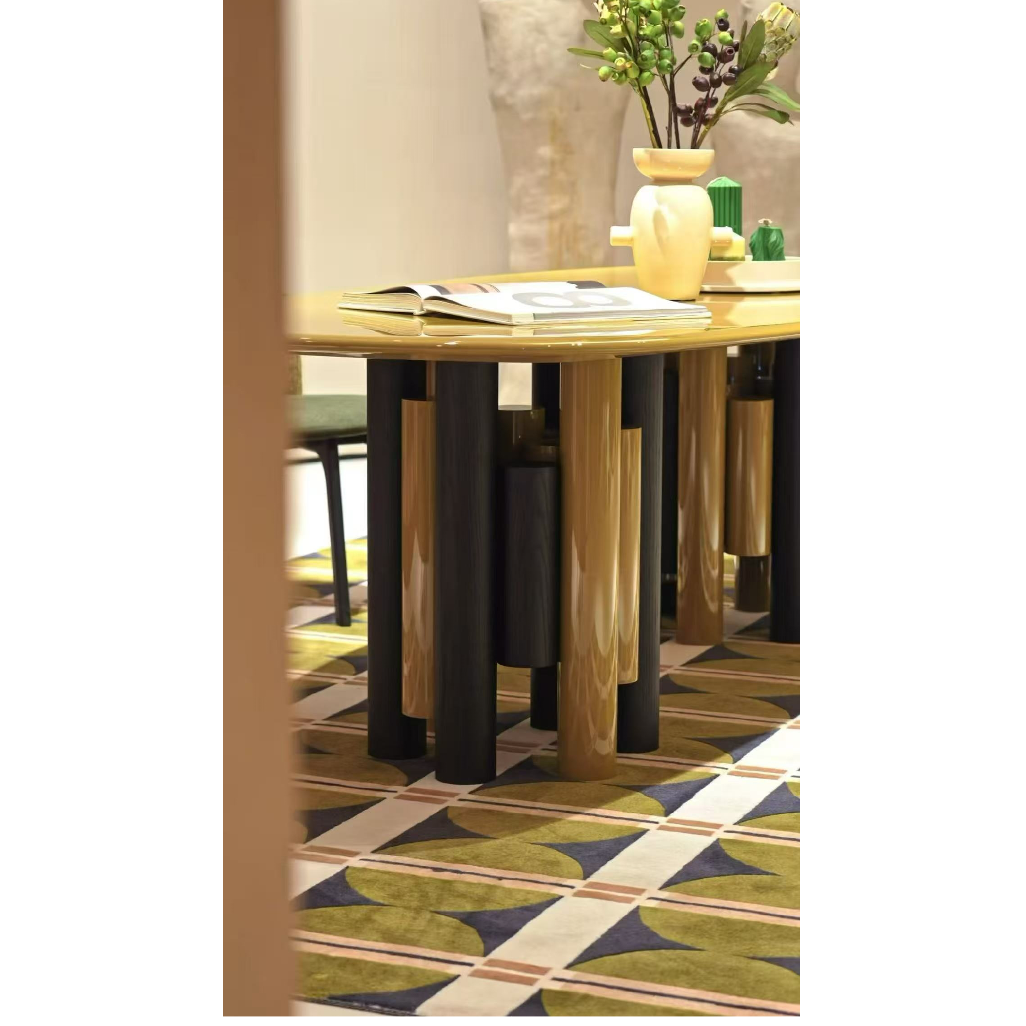 Pillar Bliss - Oval Dining Table