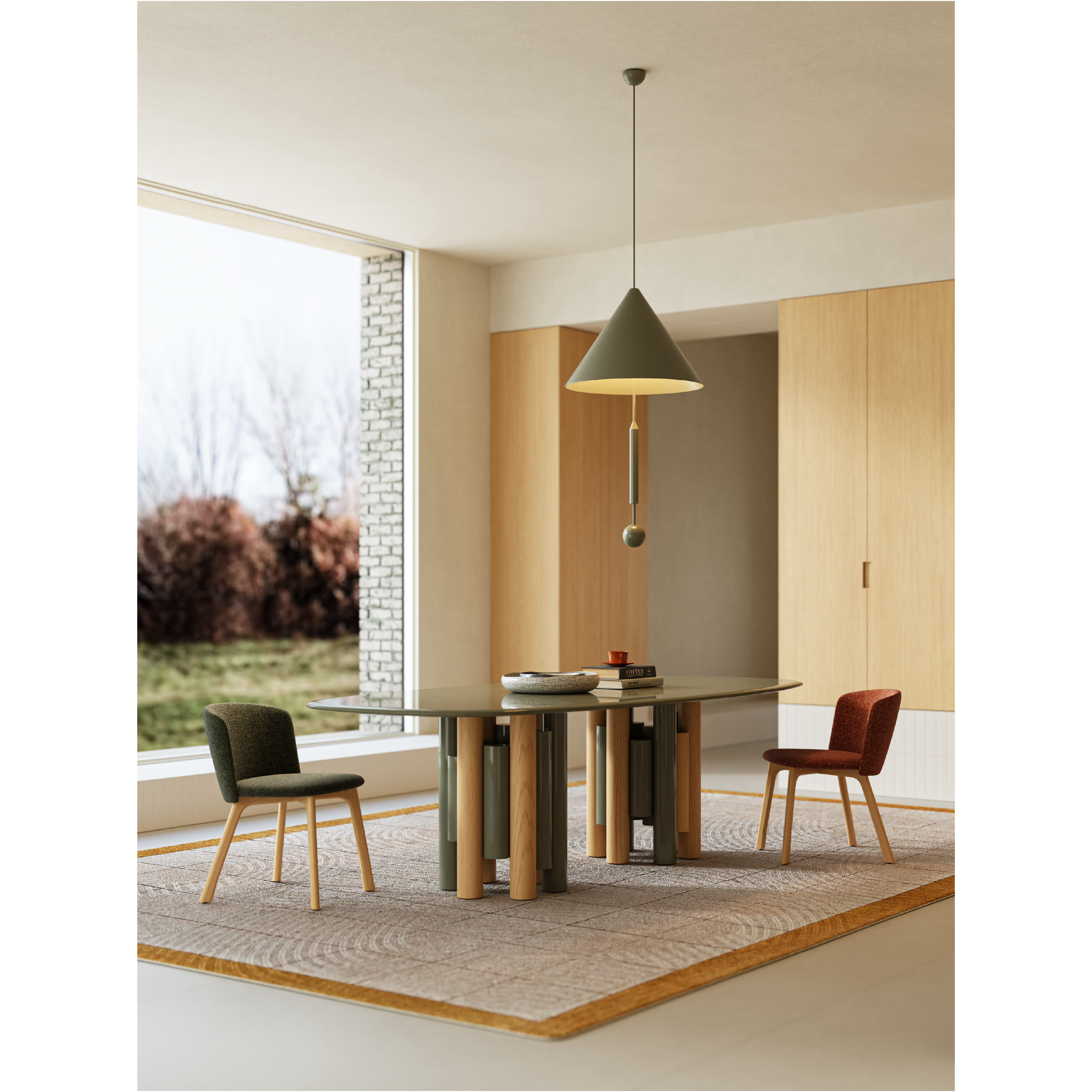 Pillar Bliss - Oval Dining Table
