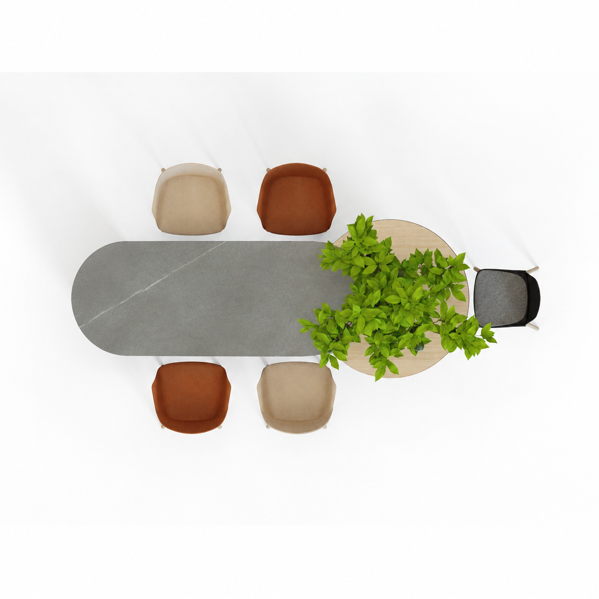 Agaric - Dining Table with Planter Box