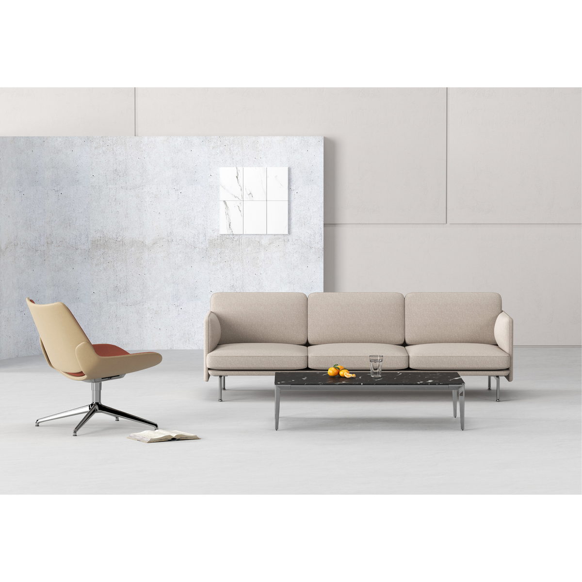 Almond - Lounge Chair II  (Swivel)