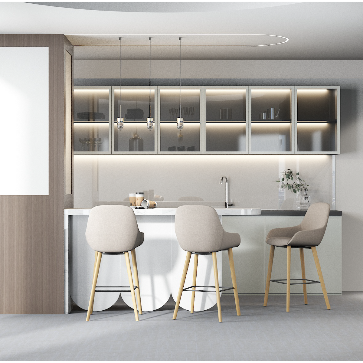 Crease - Bar Chair