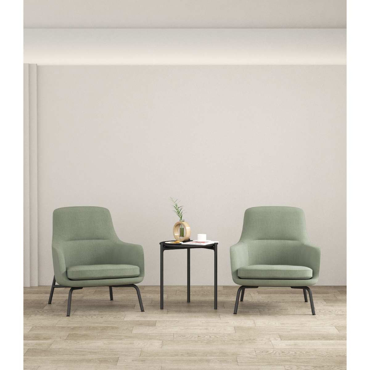 Cetacean - Lounge Chair I (Metal Base)