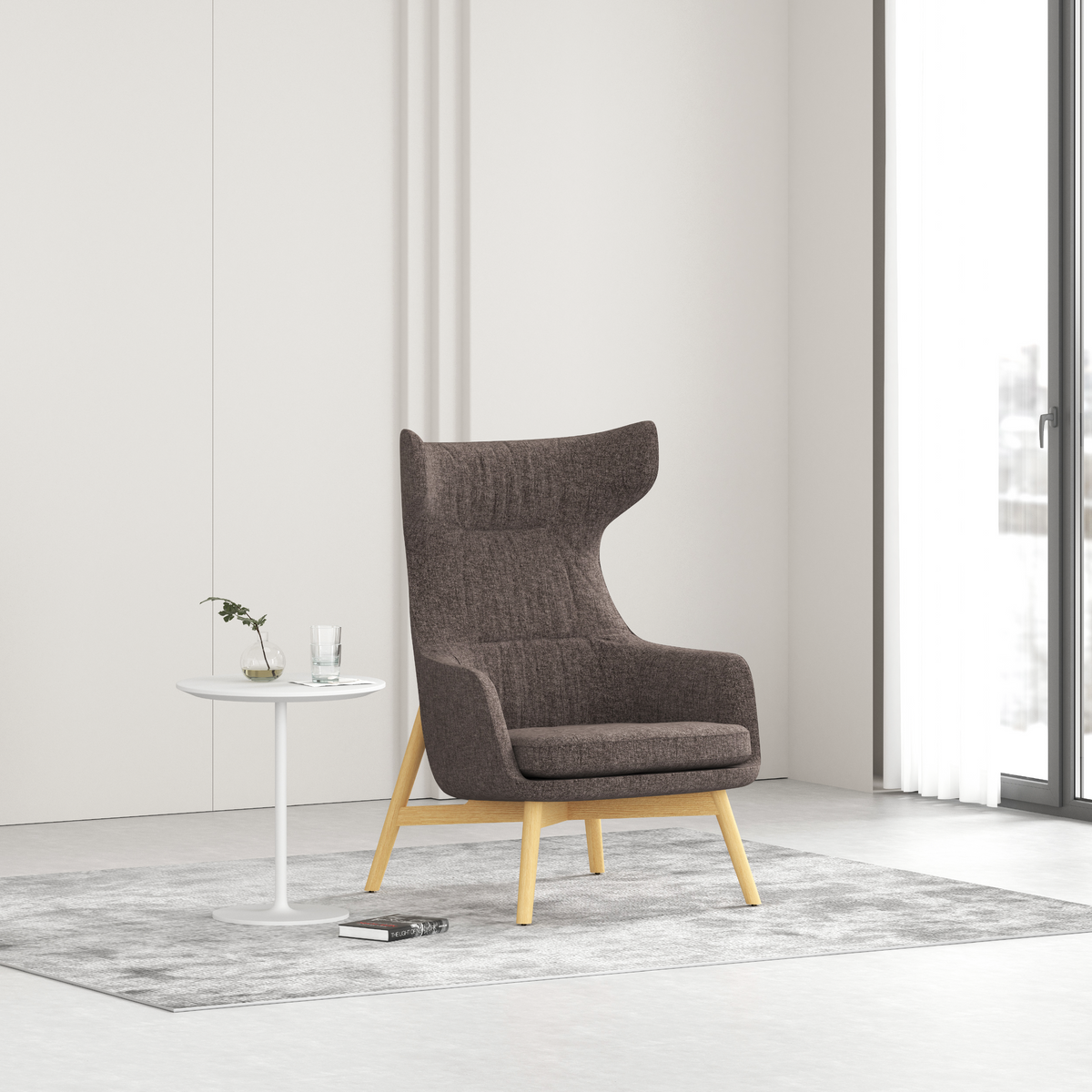 Cetacean - Lounge Chair III (Wooden Base)
