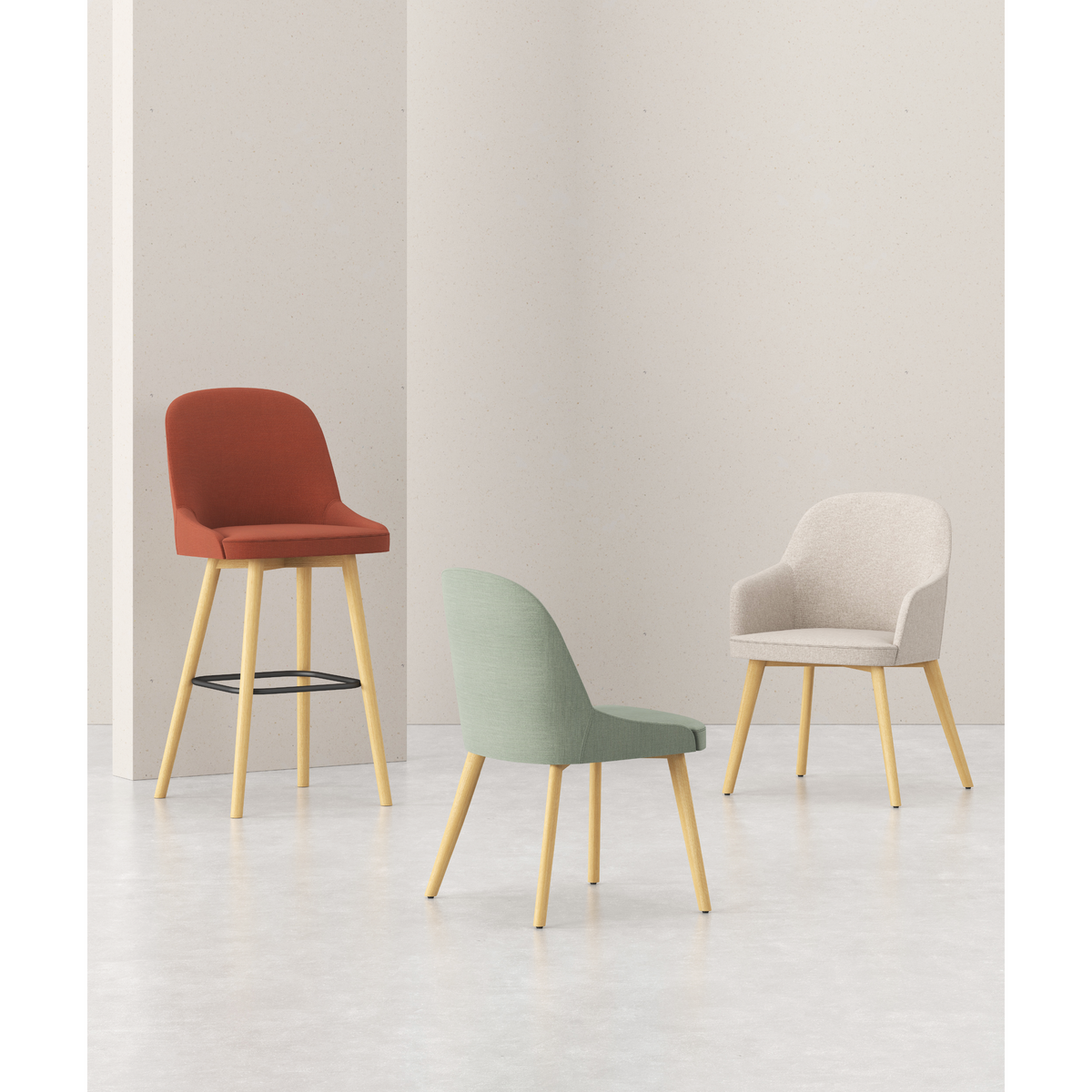 Cetacean - Dining Chair (Wooden Base)