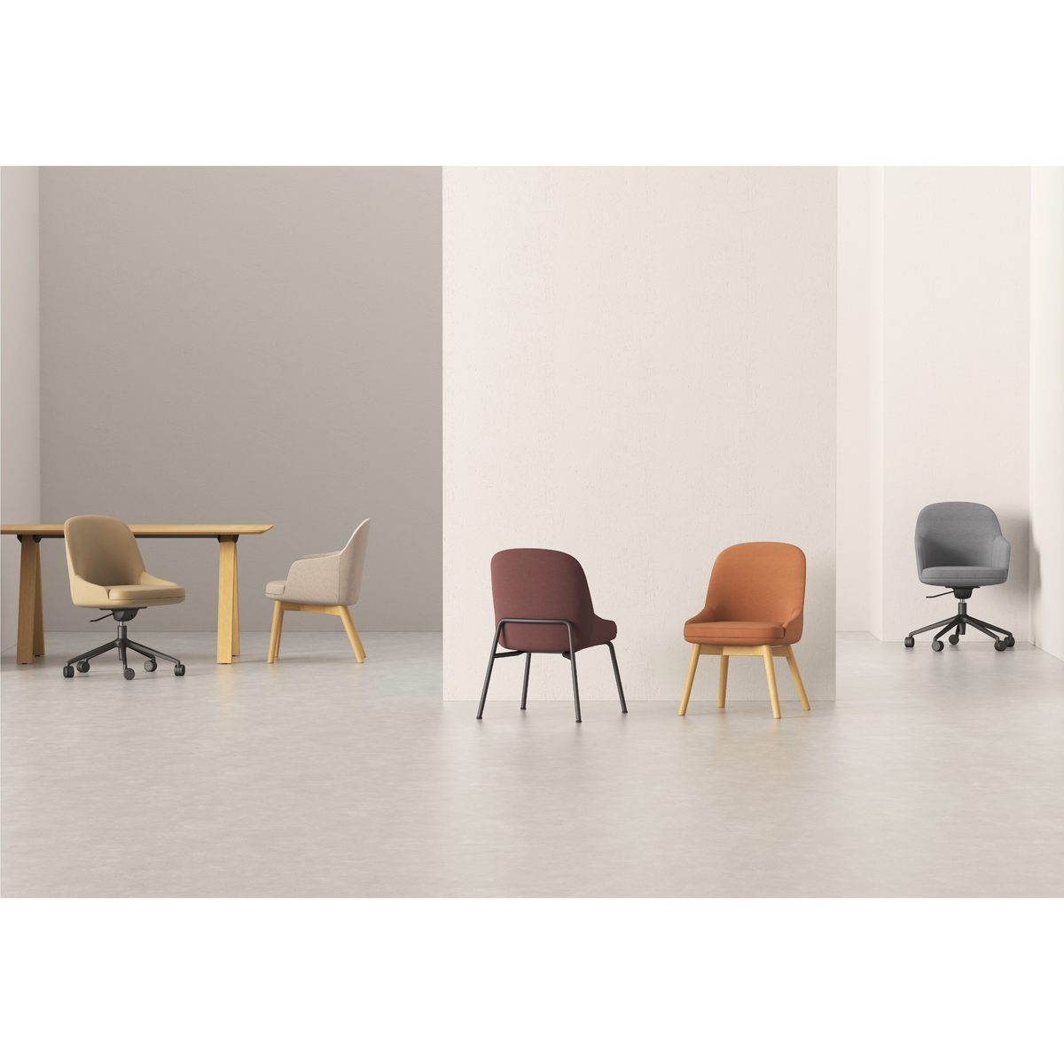 Cetacean - Dining Chair (Wooden Base)