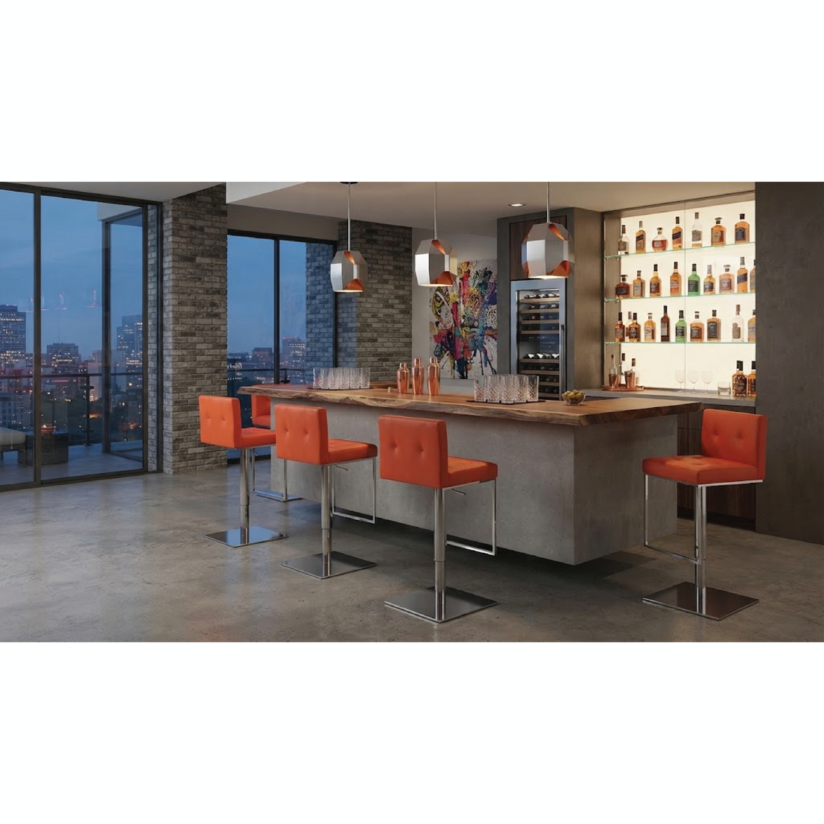 Cubix - Height Adjustable Bar Chair