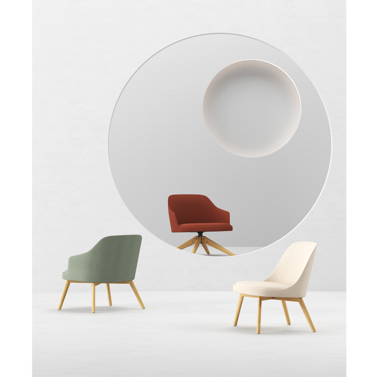 Dolphin - Lounge Chair w/o Armrest