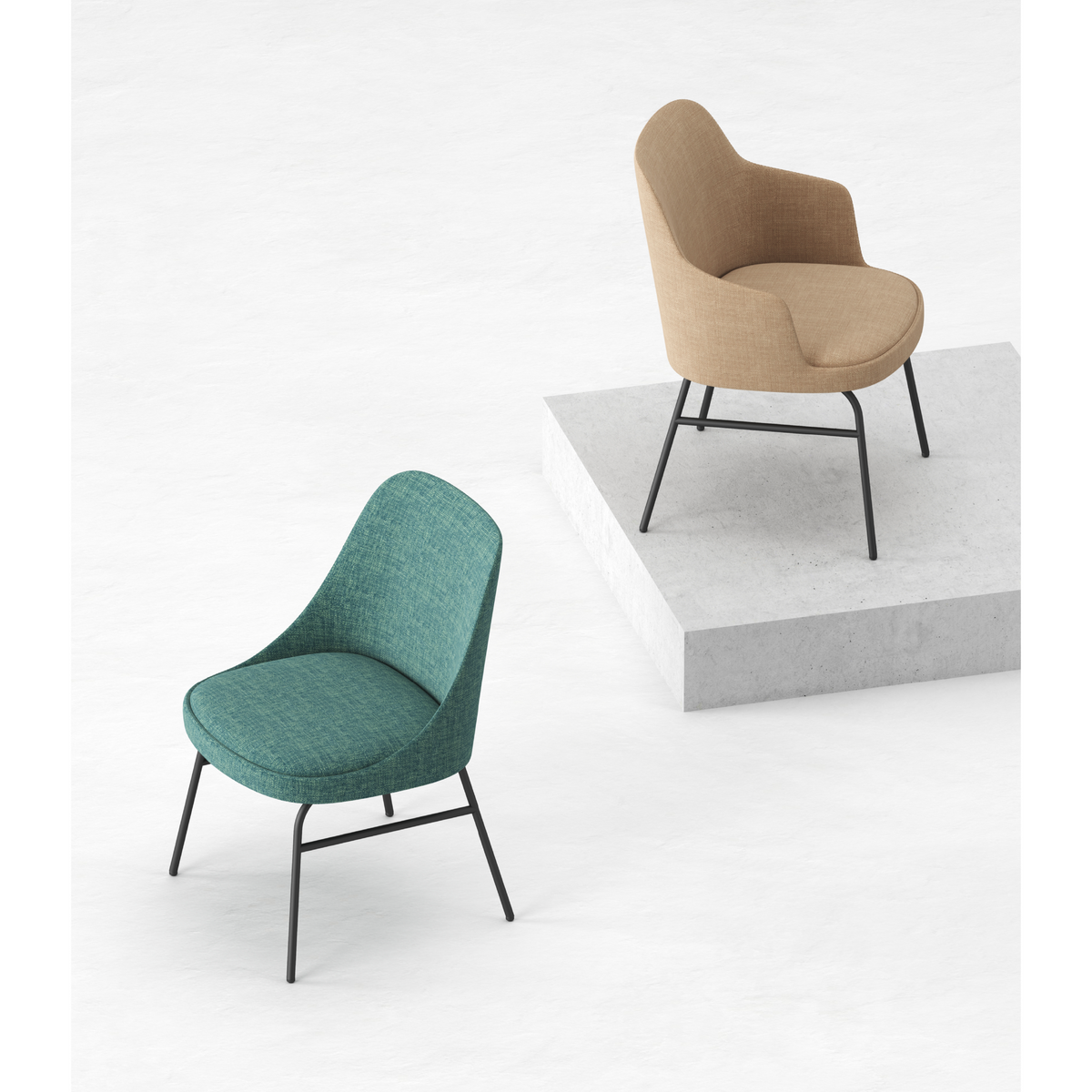 Dolphin - Lounge Chair w/o Armrest