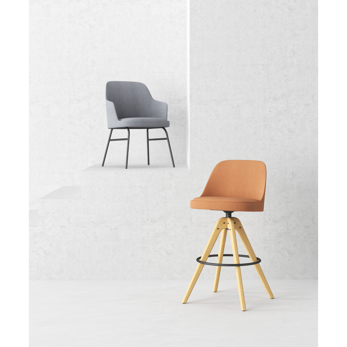 Dolphin - Dining Chair with Armrest
