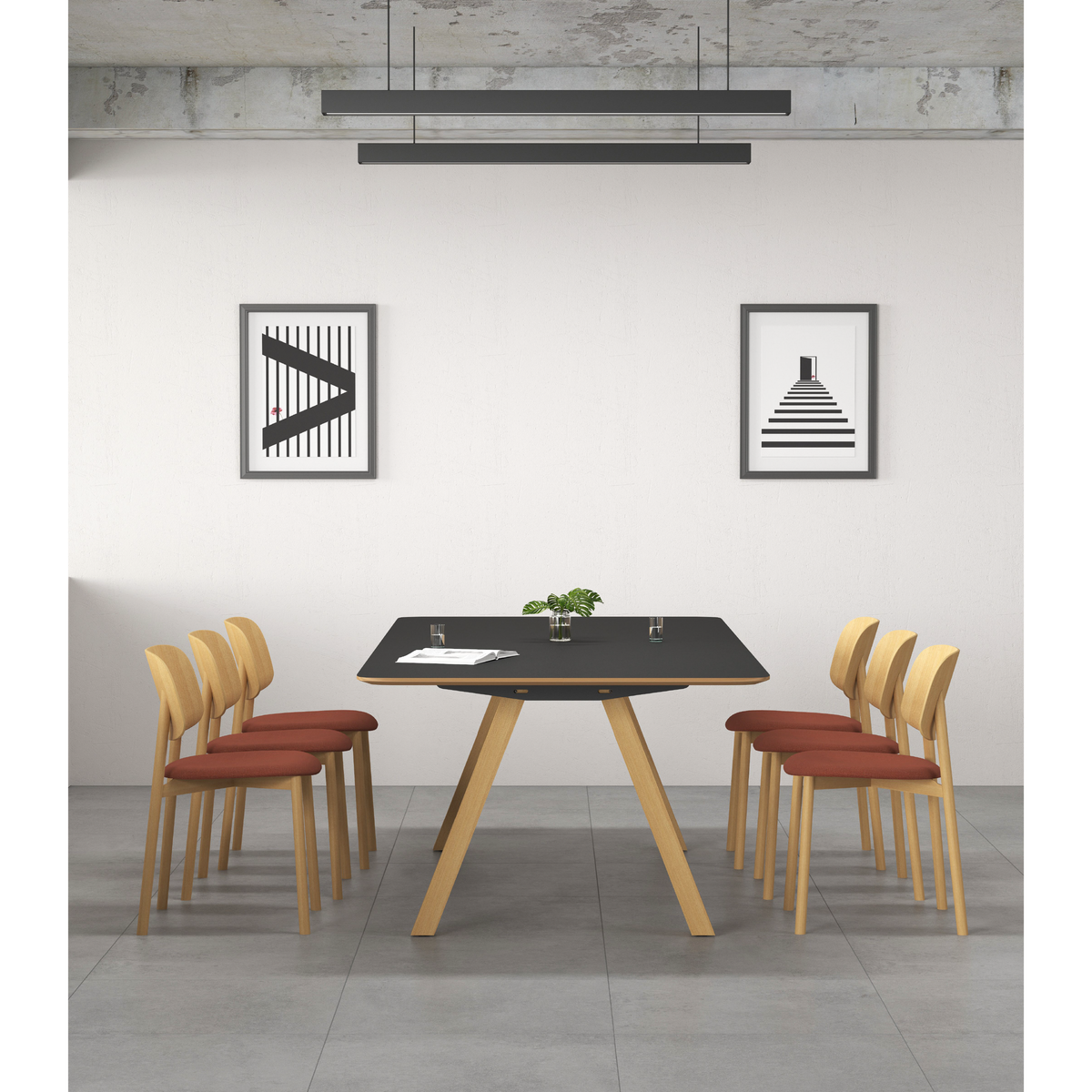 Forest - Dining Chair (Wooden Base)