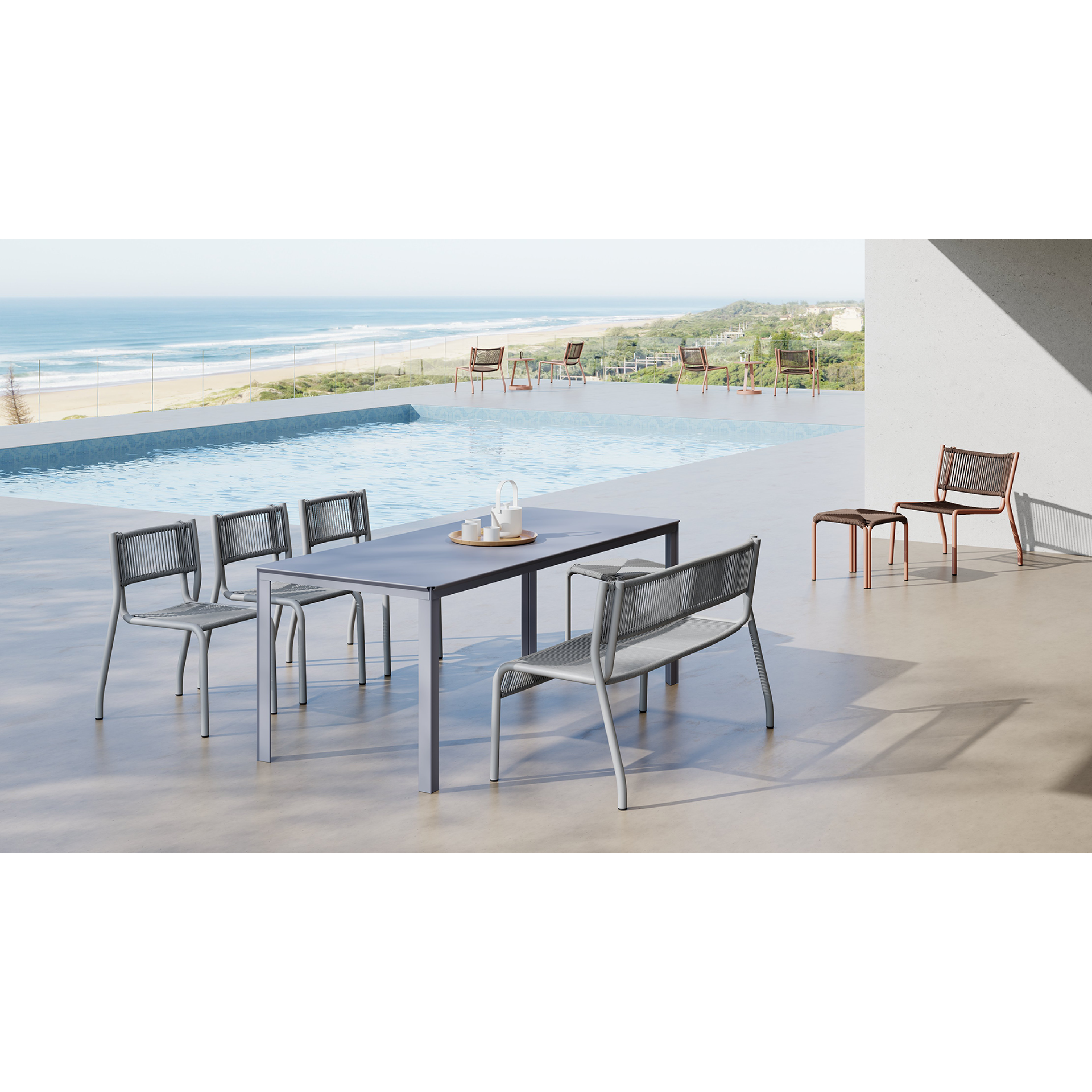 Limb - 2 Seater Outdoor Bench