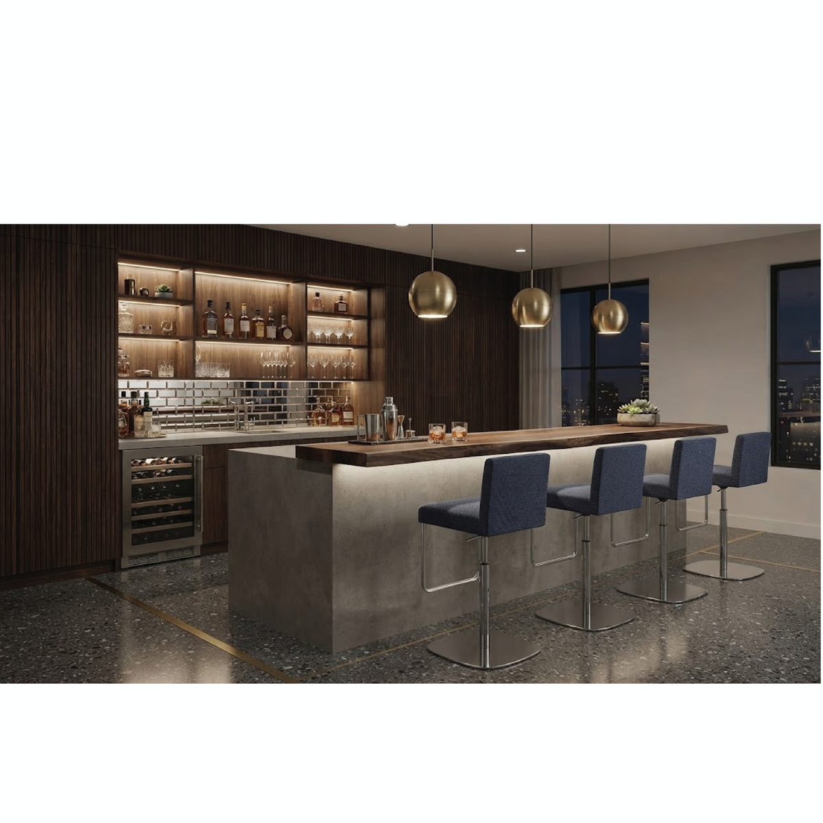 Nior - Height Adjustable Bar Chair